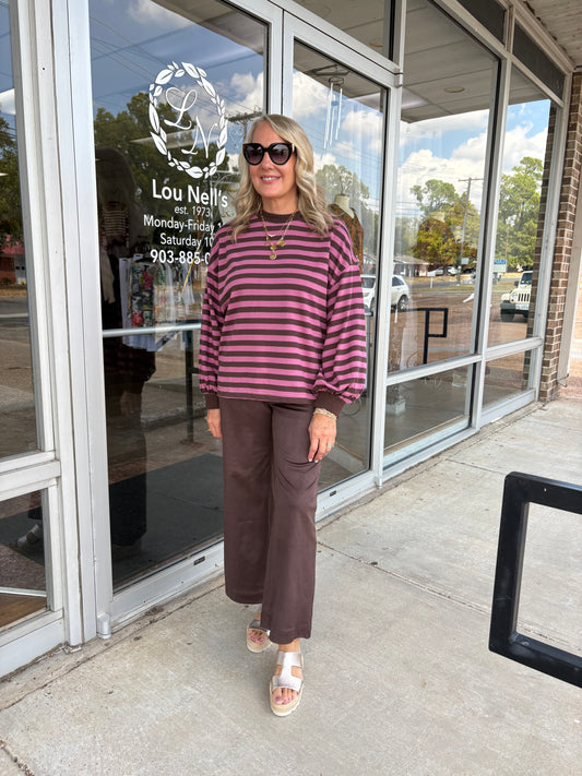 Crop Wide Leg Pant
