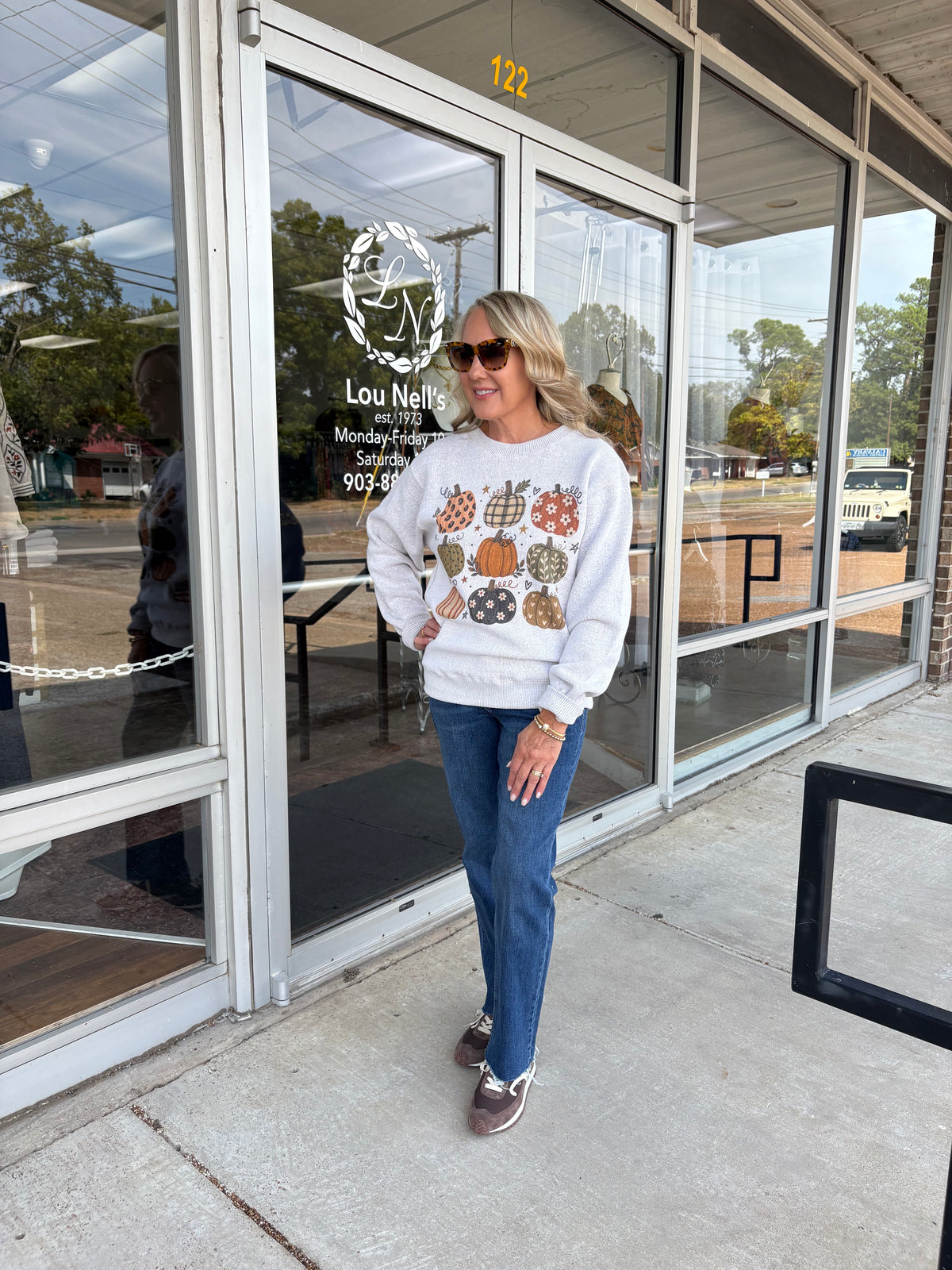 Pumpkin Graphic Sweatshirt