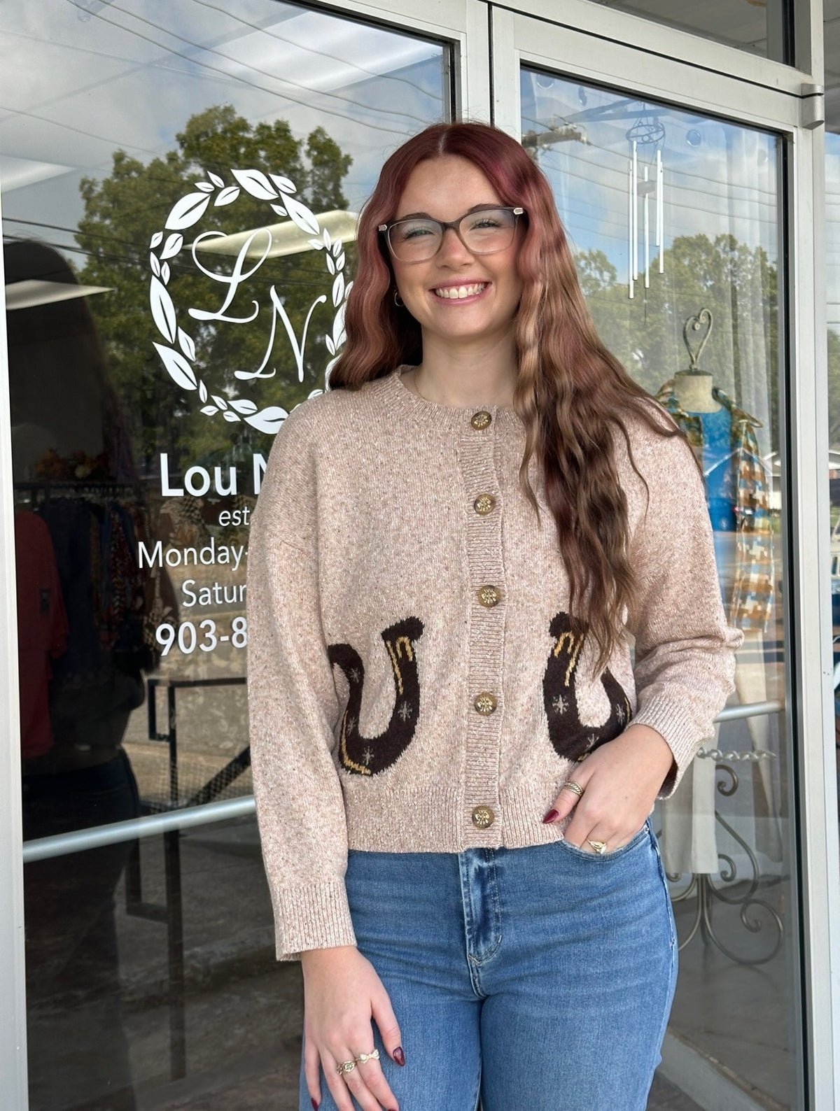 Horse and Horseshoe Sweater