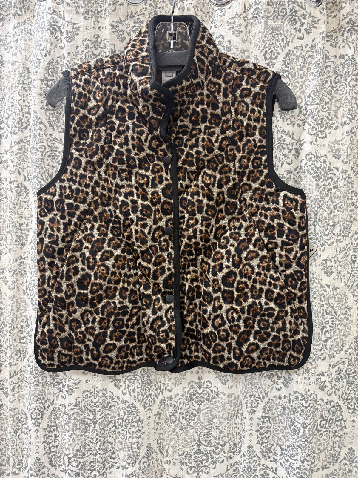 Collar Snap Reversible Quilted Vest