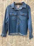 Woven Drop Shoulder Jean Jacket