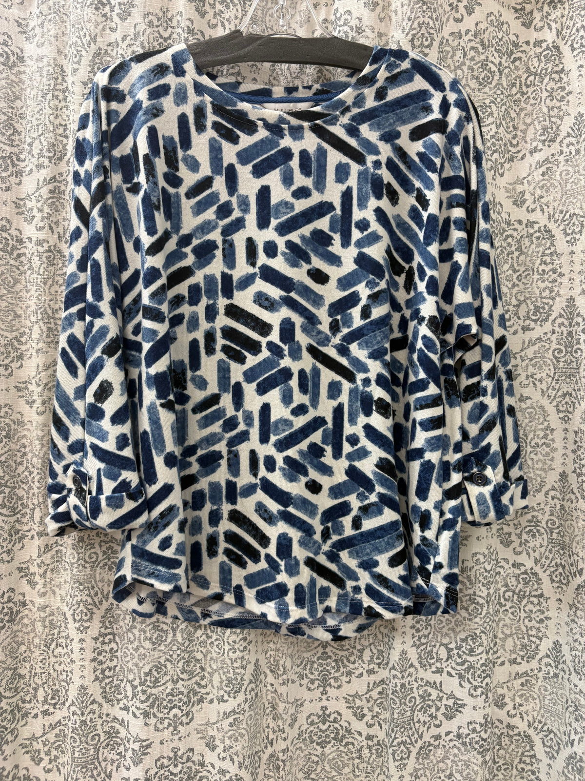 Knit Faux Buttoned Top