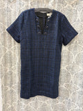 Textured Tweed Mini Dress