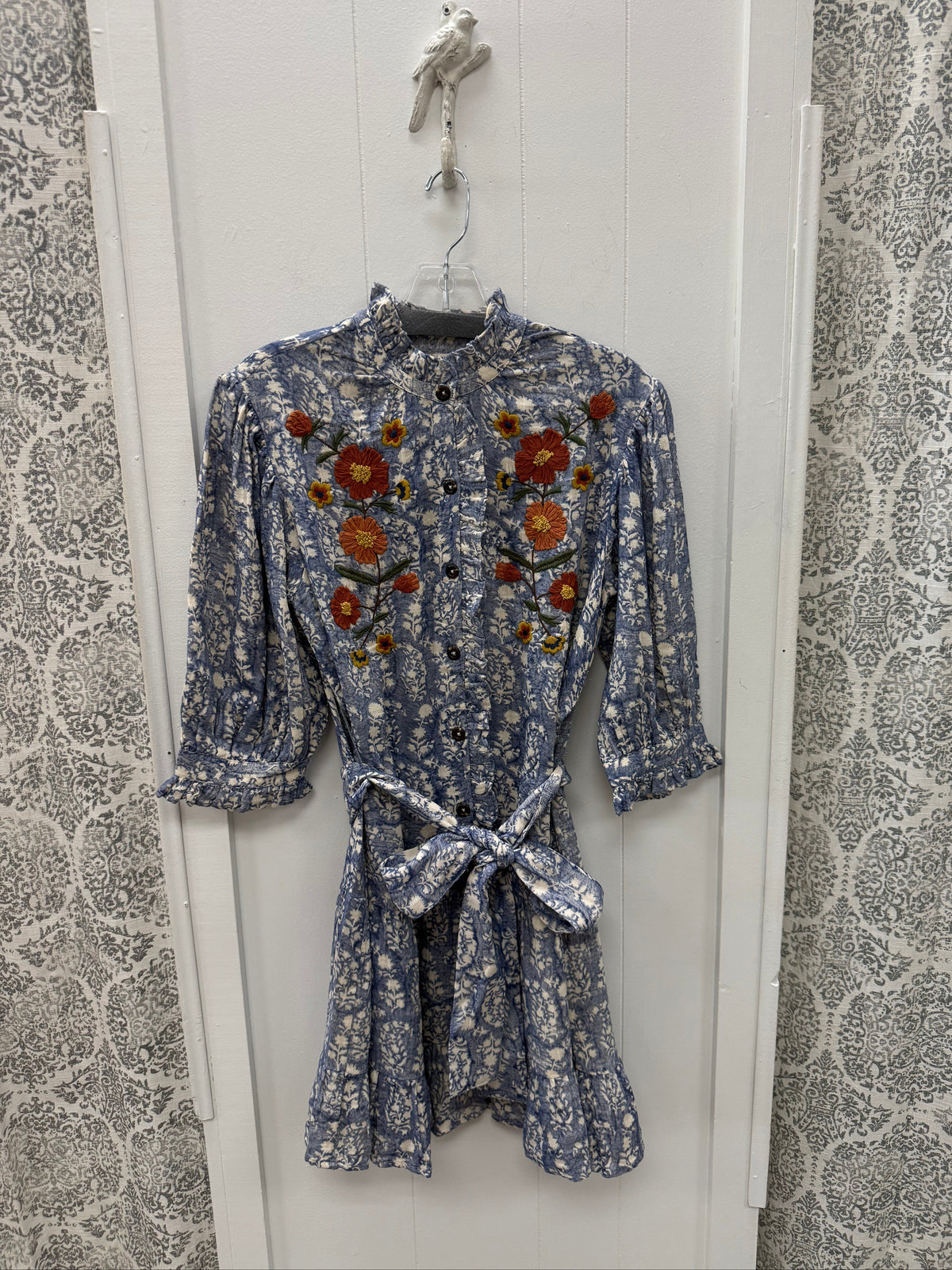 Ribben Embroidery Dress