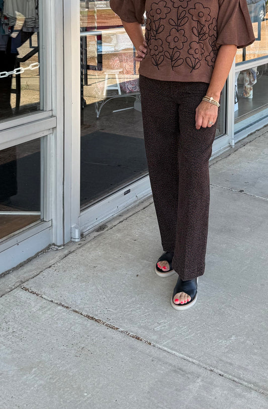 Leopard Printed Crop Pant