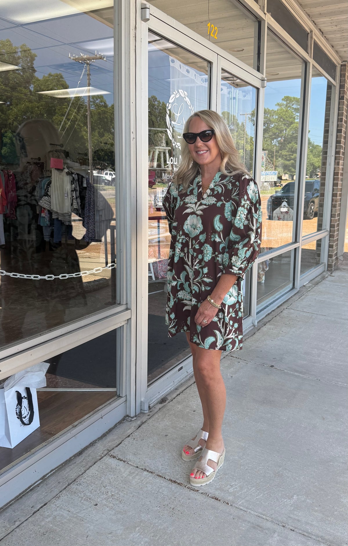 Allover Print Dress