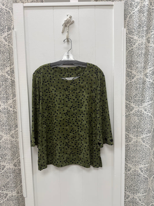 3/4 Sleeve Scoop Neck Knit Top