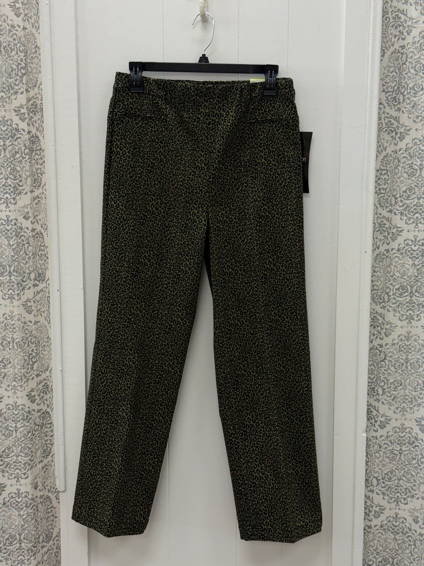 Elastic Waist Woven Ankle Pant
