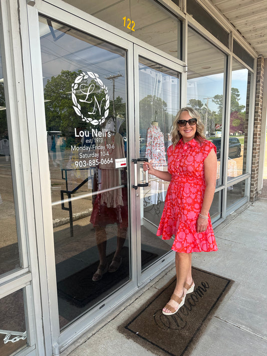 Swing and Cinched Shirt Dress