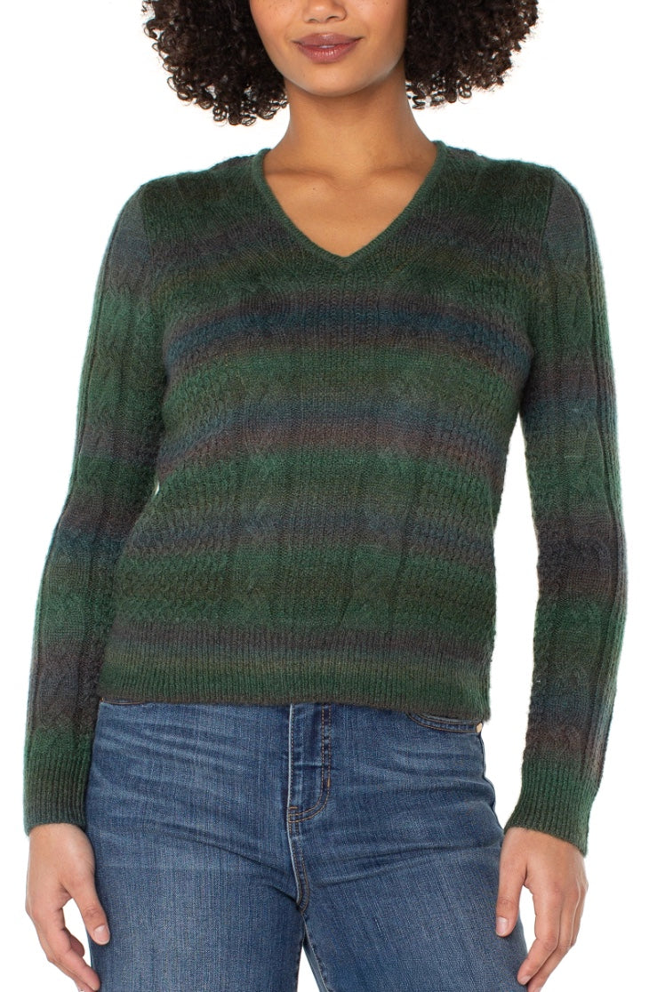 Long Sleeve V-Neck Sweater