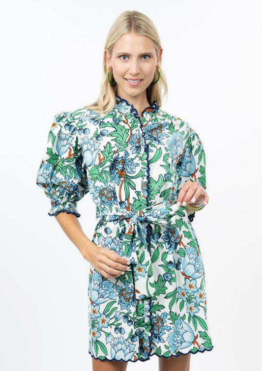 Scallop Front Dress