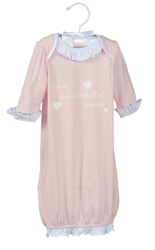 I Am Wonderfully Made Bamboo Sack Gown & Cap