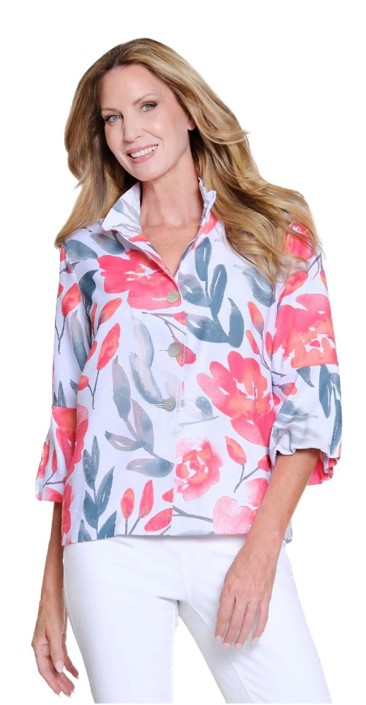 Puff Sleeve Wire Collar Jacket