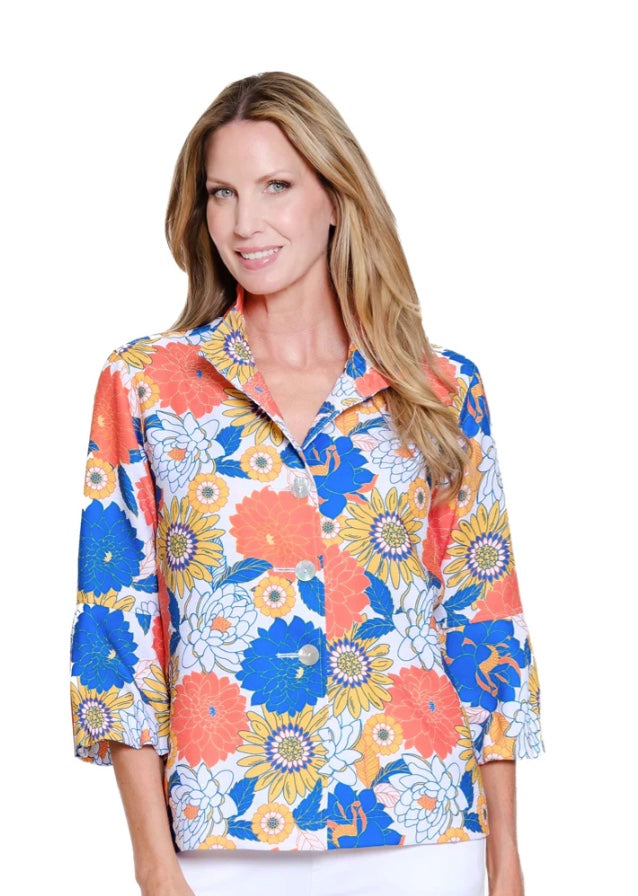 Puff Sleeve Wire Collar Jacket