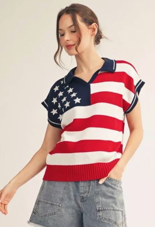 USA Knit Top