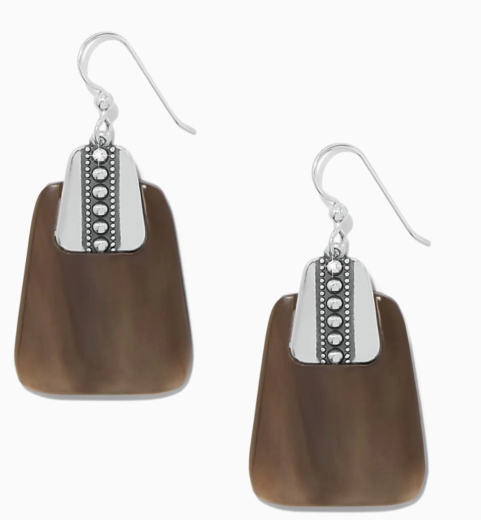 Pretty Tough Geo Horn French Wire Earrings