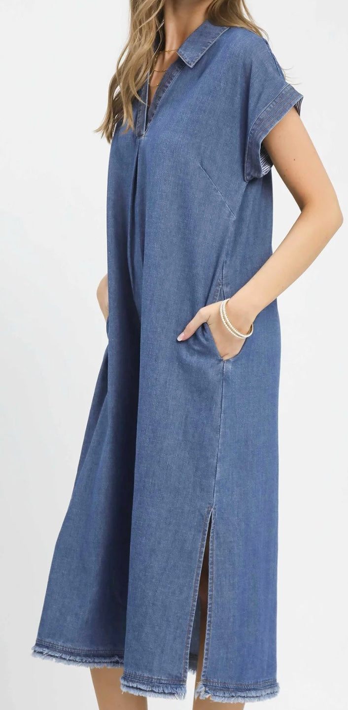 Long Denim Dress
