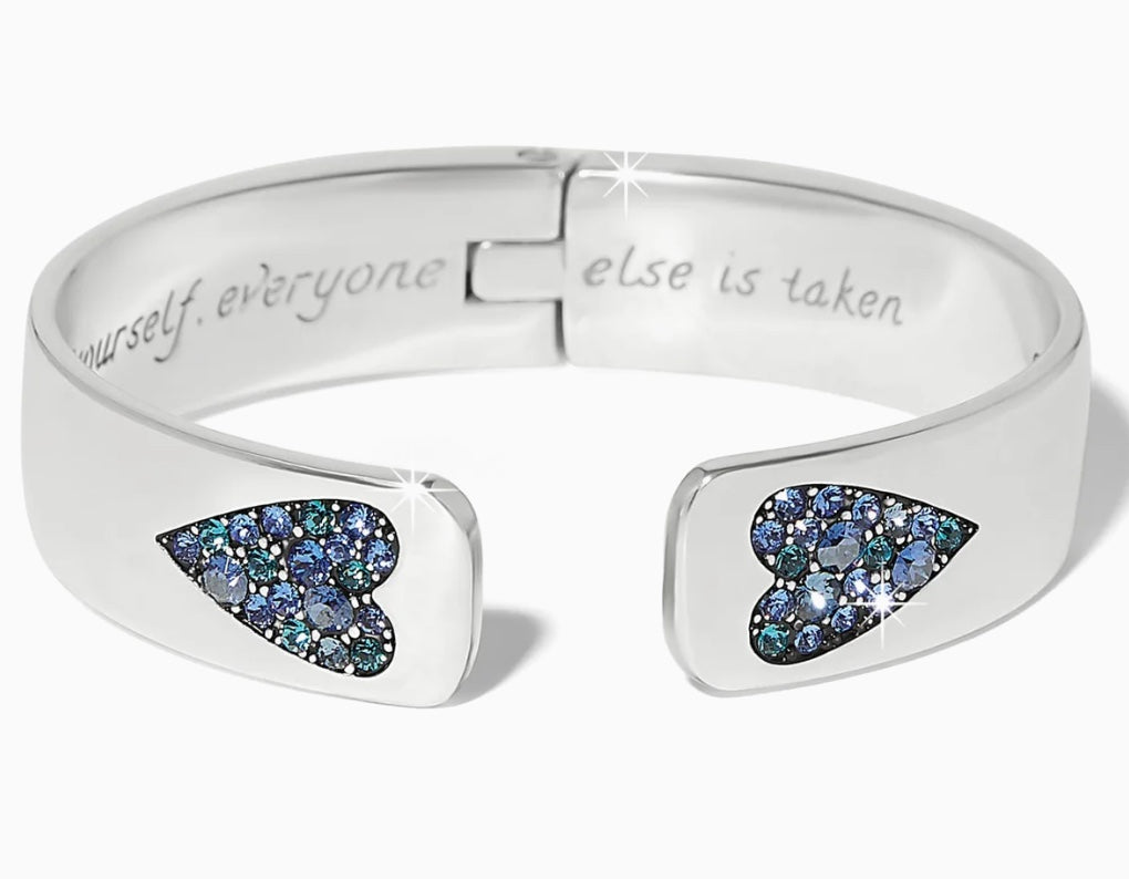 B You Blue Hinged Bangle