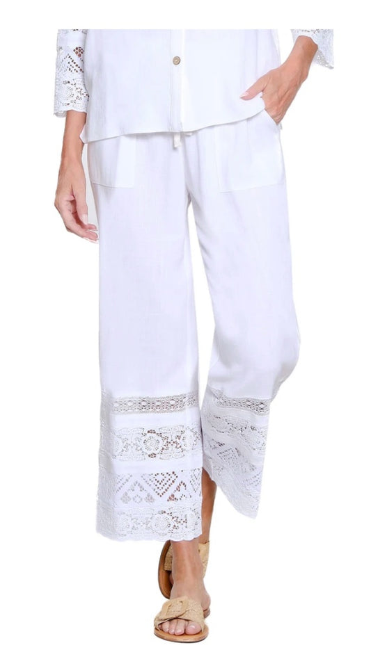 Draw String Elastic Waist Pant Crop Pant