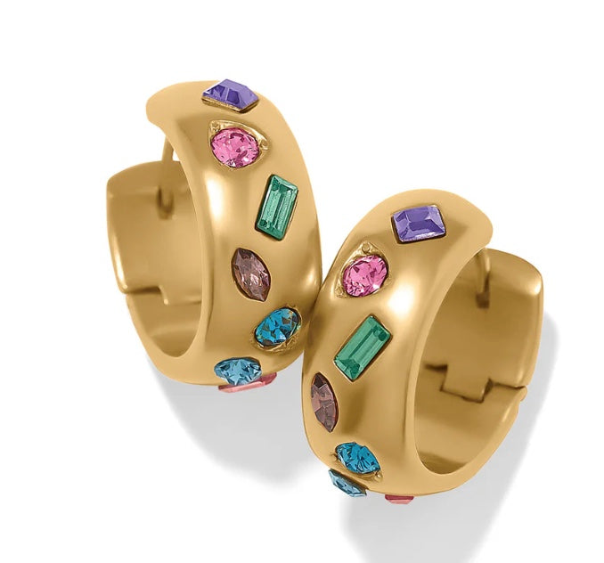 Love Message Multi Gold Hoop