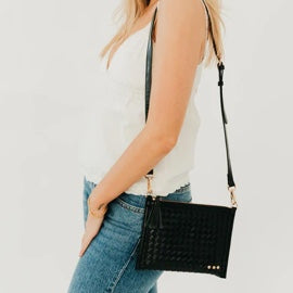 Veda Woven Crossbody & Clutch Bag