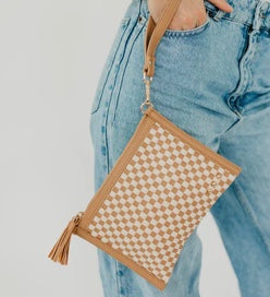 Veda Woven Crossbody & Clutch Bag
