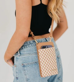 Woven double duty phone bag