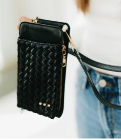 Woven double duty phone bag