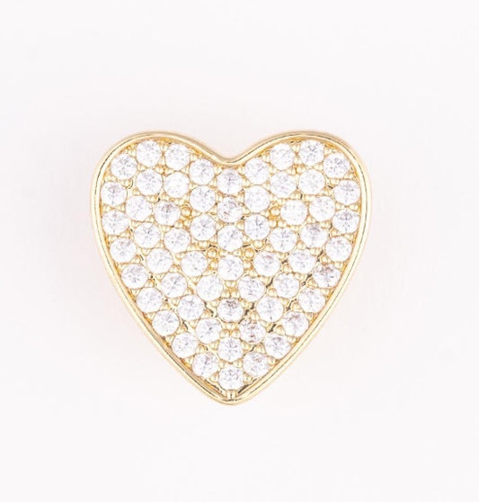 Camryn Pave Heart Luxe Charm