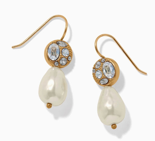 Trust Your Journey Petite Pearl French Wire Earrings