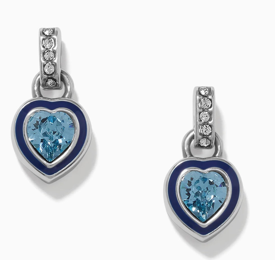 Halo Gemma Petite Heart Post Drop Earrings