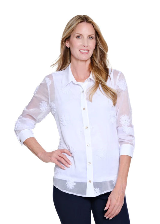 White Floral Jacket