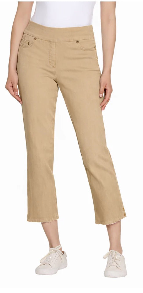 Pull On Fringe Hem Crop Pant