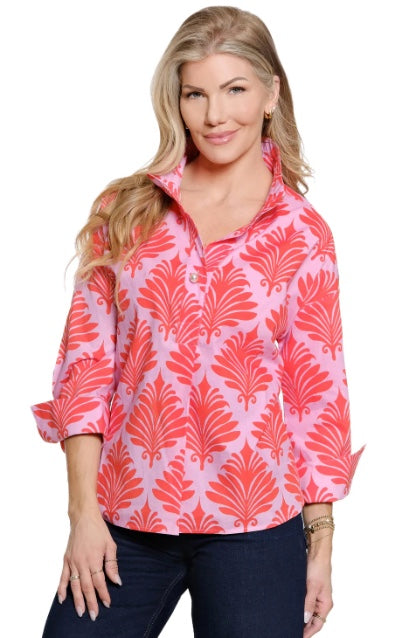 Coral and Pink Top