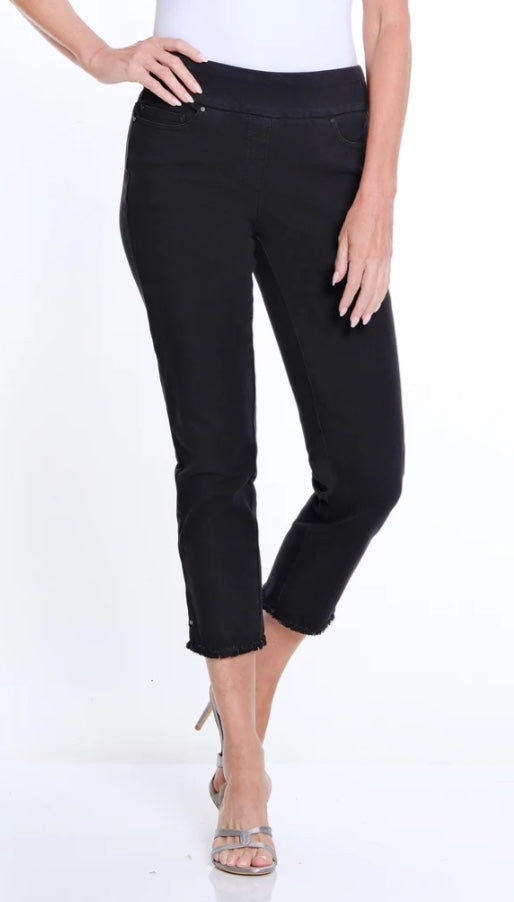 Fringe Hem Ankle Pant