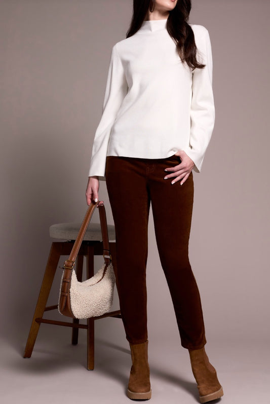 Long Sleeve Funnel Neck Sweater