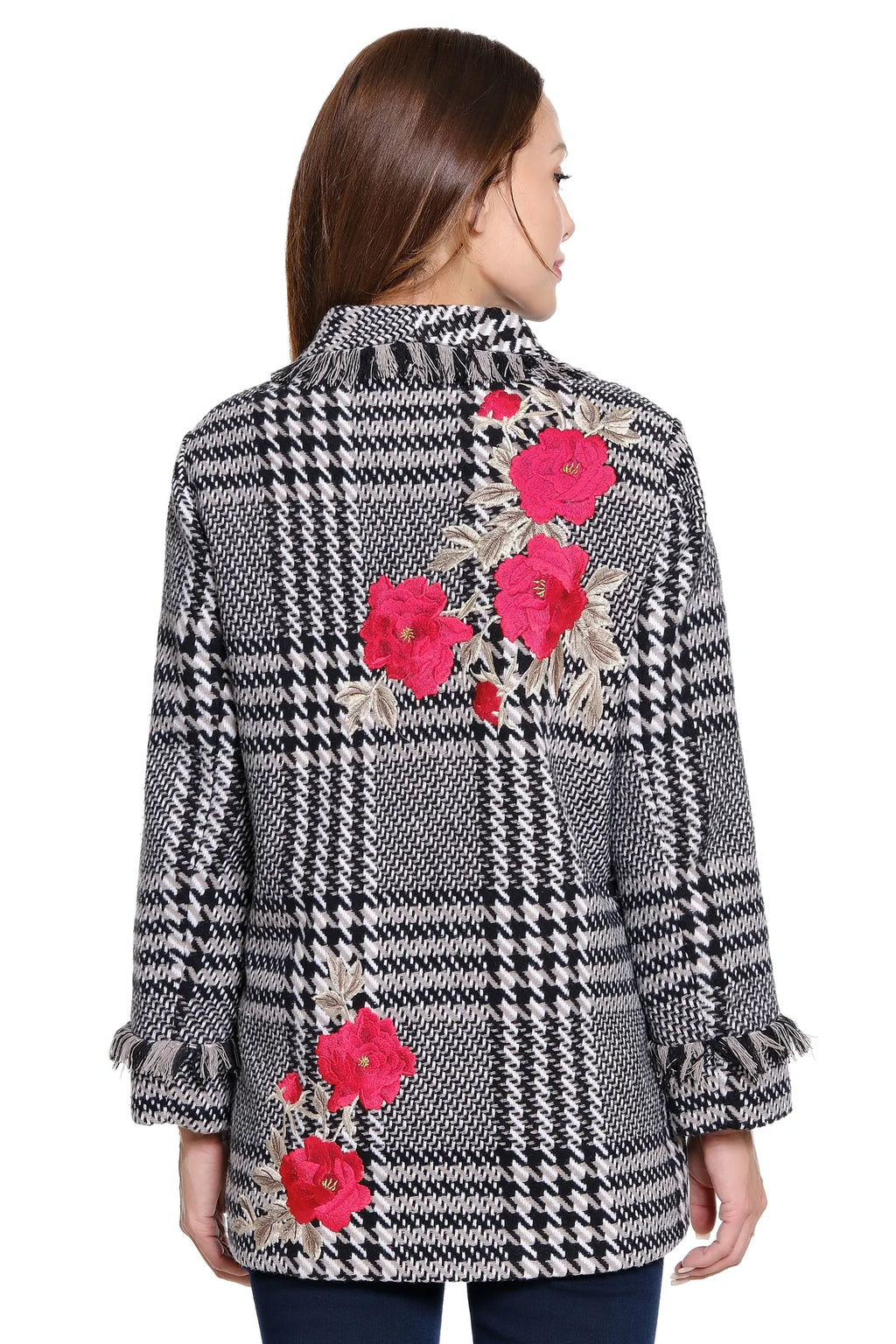 Plaid Tweed Coat
