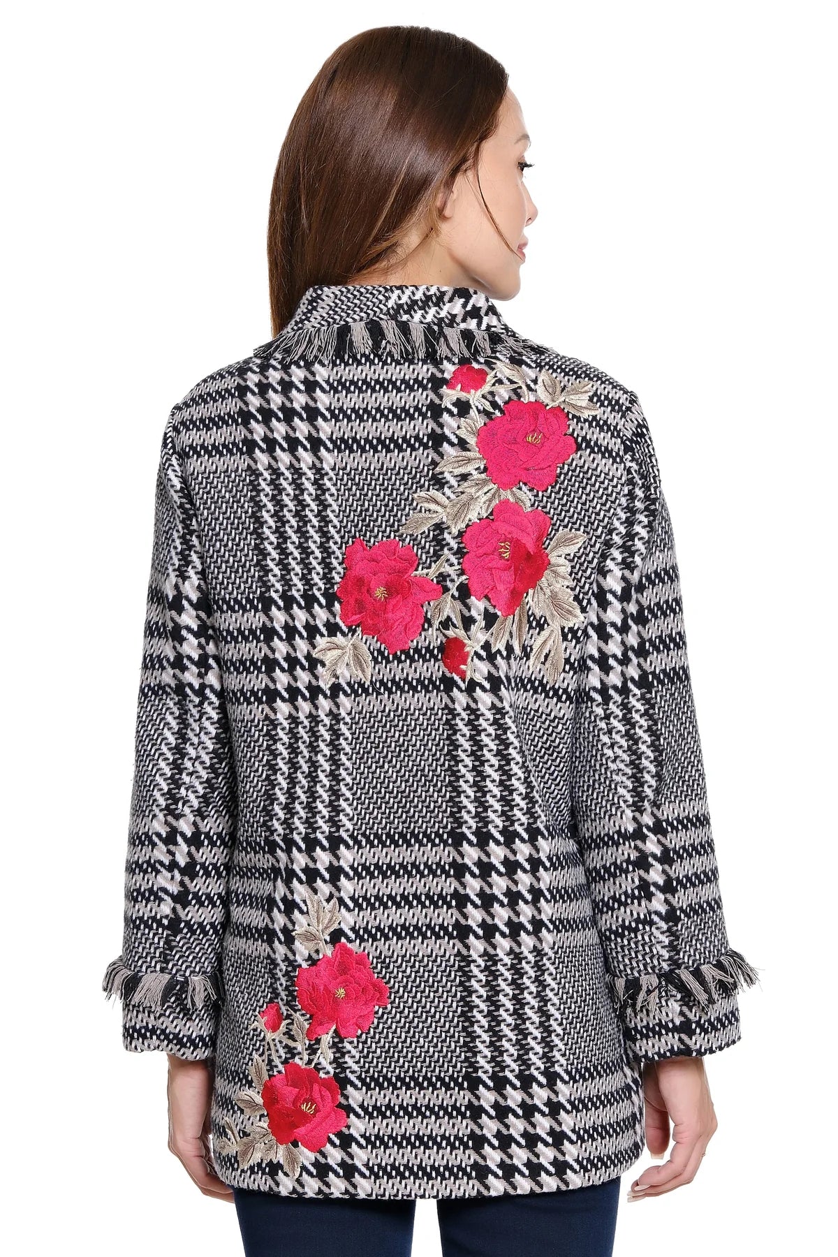 Plaid Tweed Coat