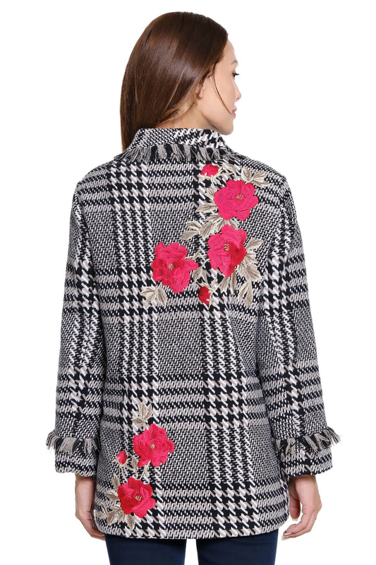 Plaid Tweed Coat