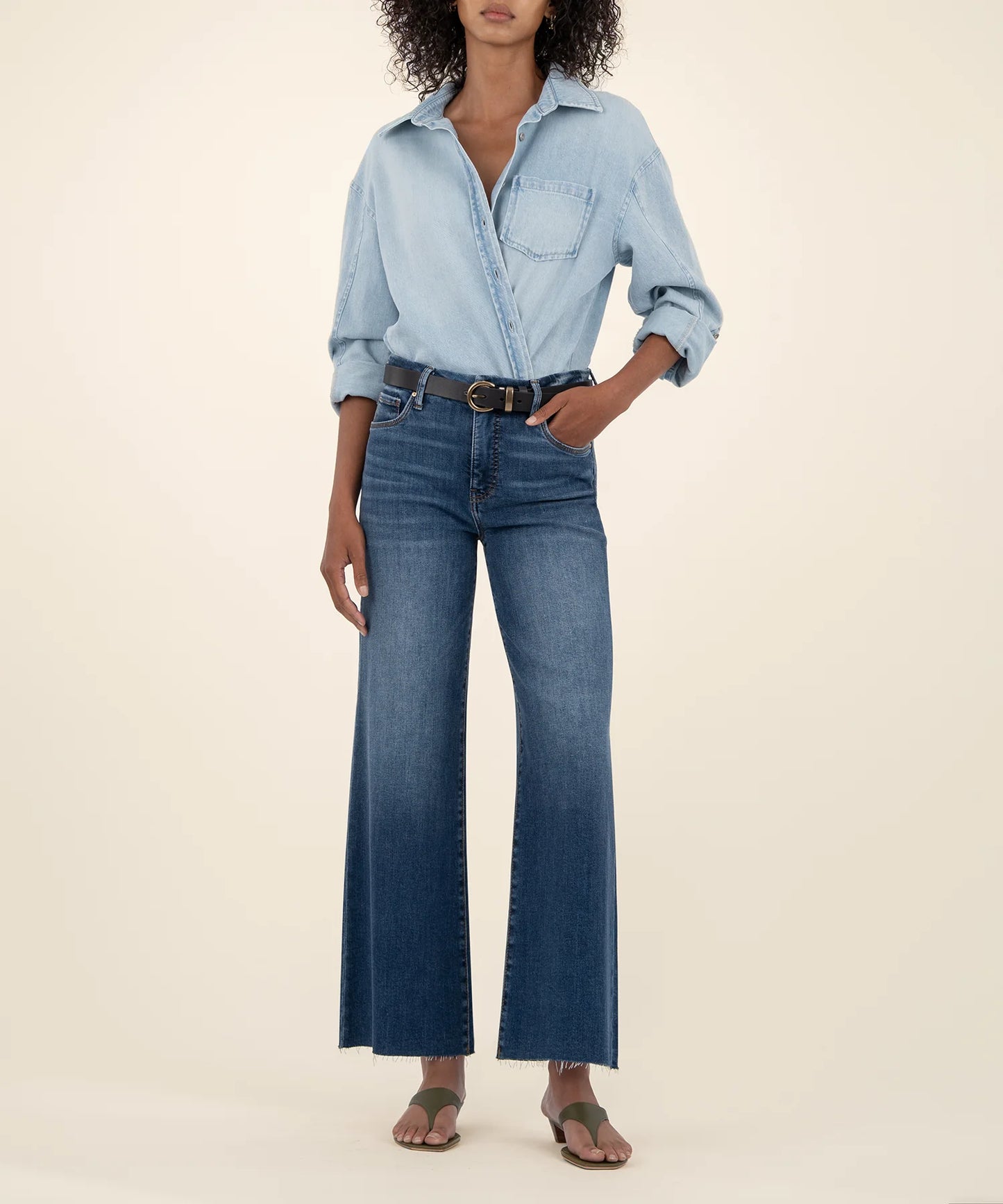 Meg High Rise Wide Leg Jean
