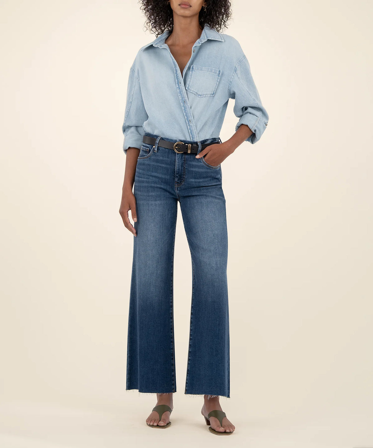Meg High Rise Wide Leg Jean