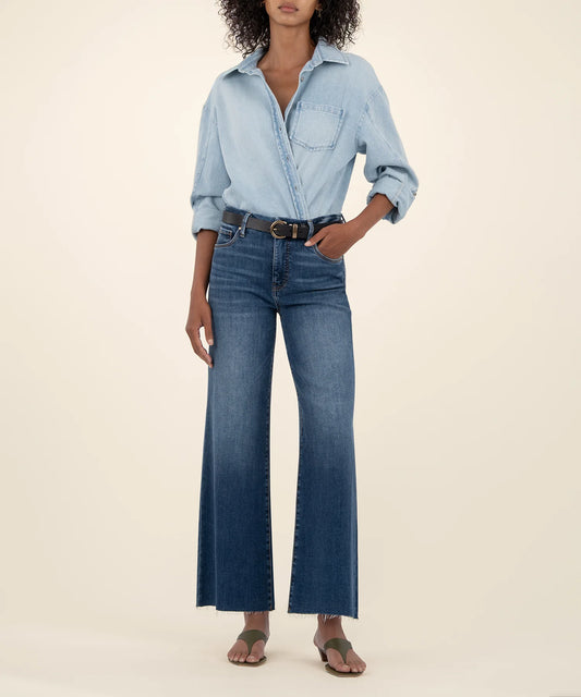 Meg High Rise Wide Leg Jean