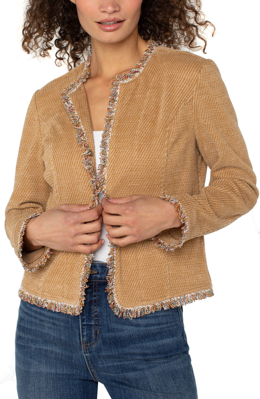 Collarless Jacket