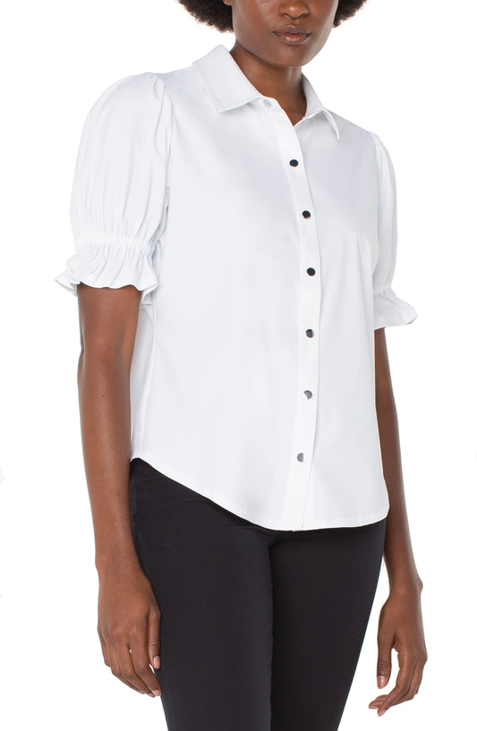 Elbow Puff Sleeve Top