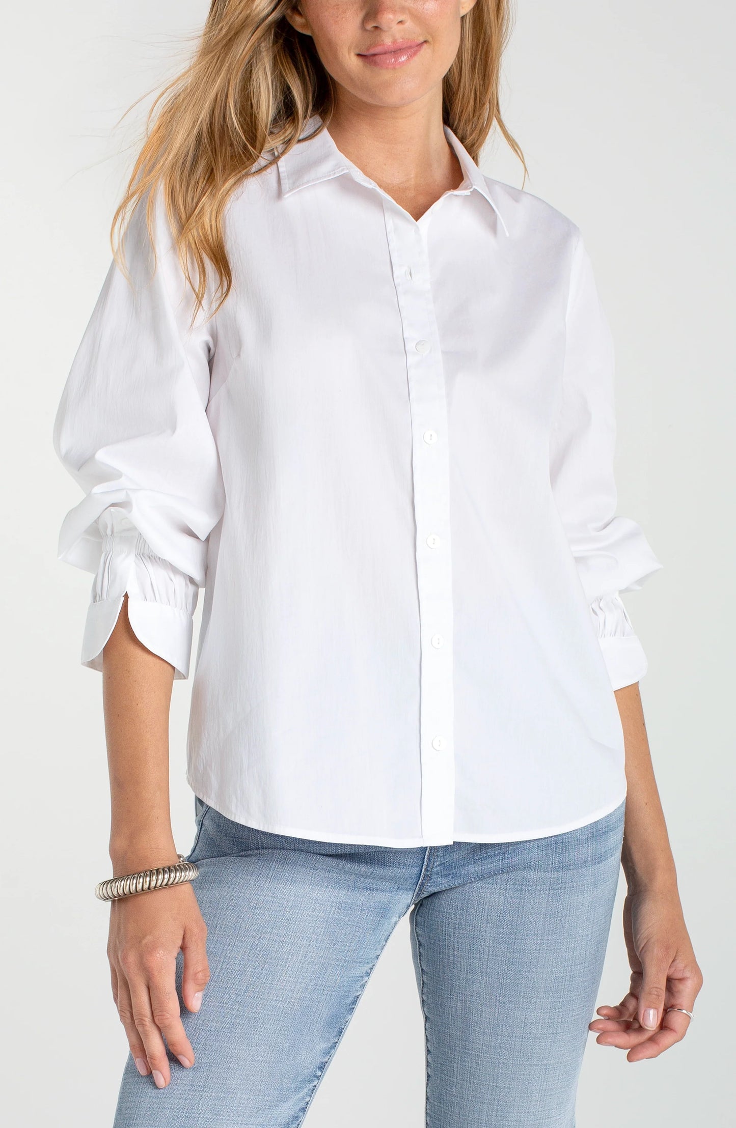 Adjustable Sleeve Button Up