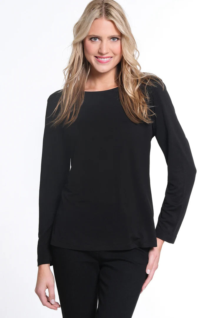 Long Sleeve Scoop Neck Top