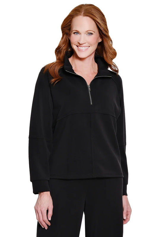 Raglan Mock Neck Two-Piece Set