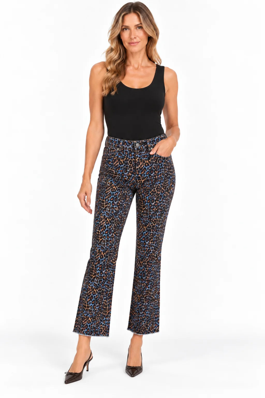 Seamed Flare Ankle Jean