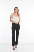Wide Band Elastic Waist Pant