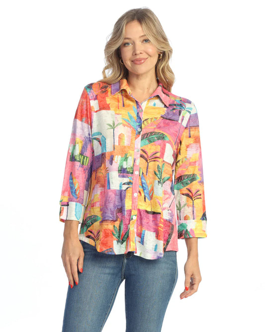 Cancun Button Down Top